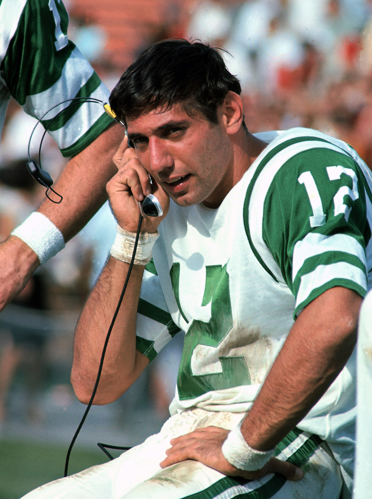 Joe Namath on Phone