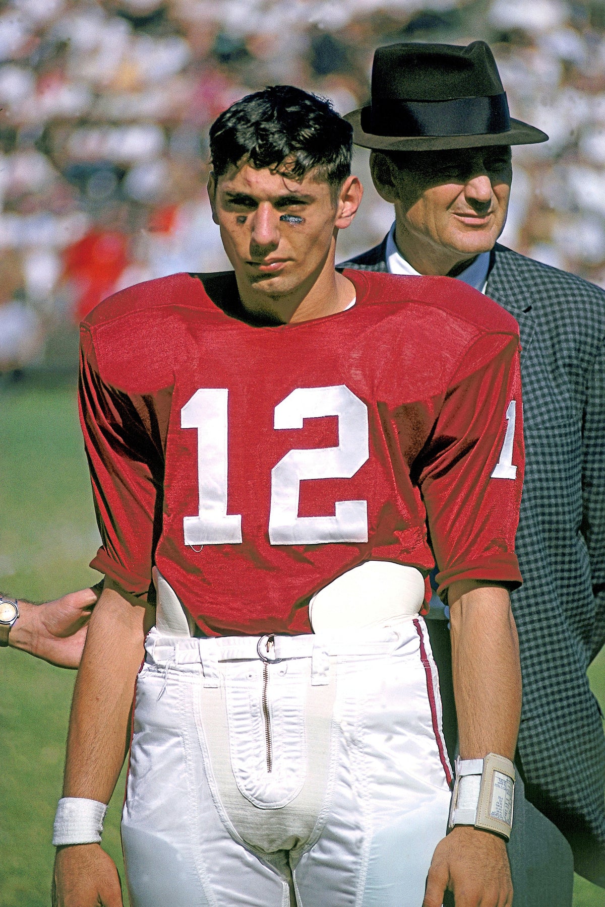 Joe Namath at Alabama with Bear Bryant