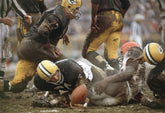 Ray Nitschke Recovering Jim Brown Fumble