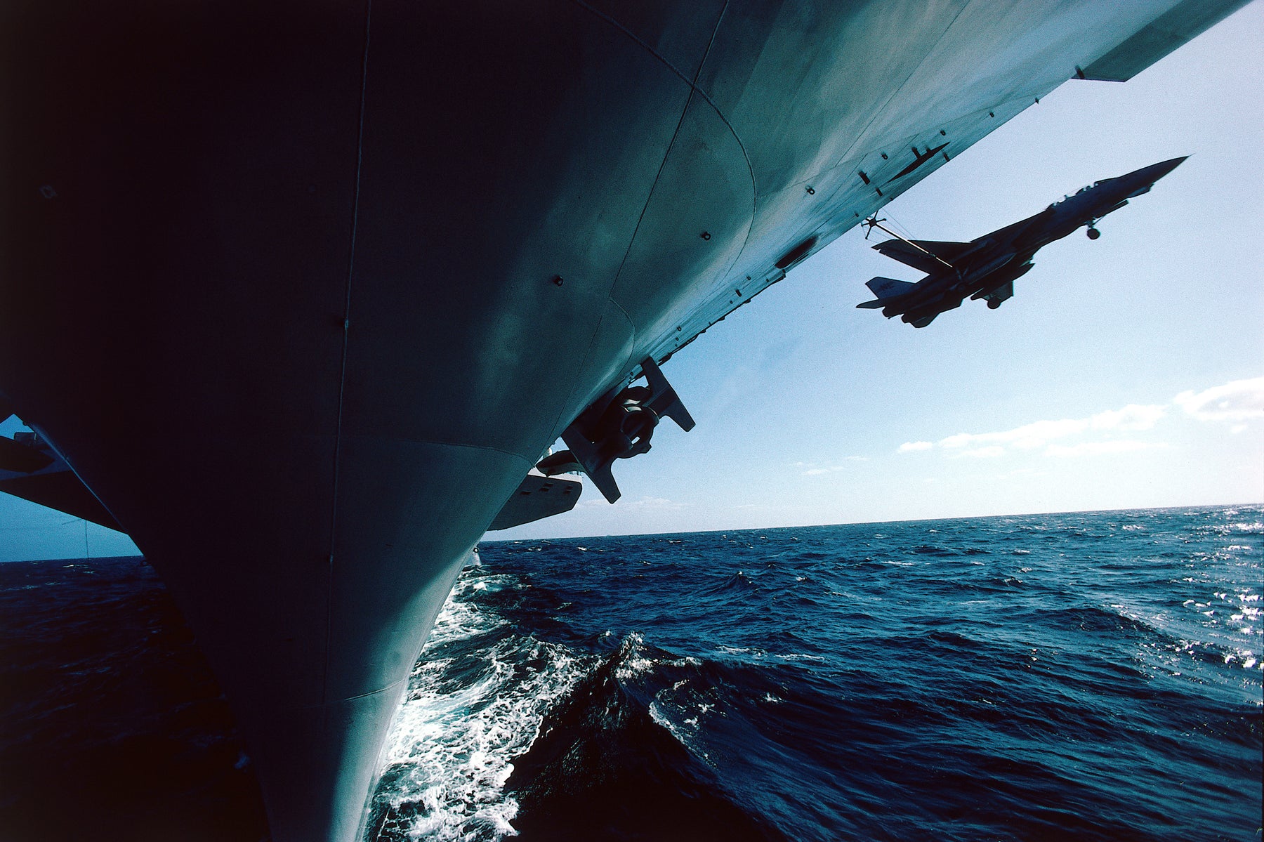 U.S.S. Carl Vinson and F-14