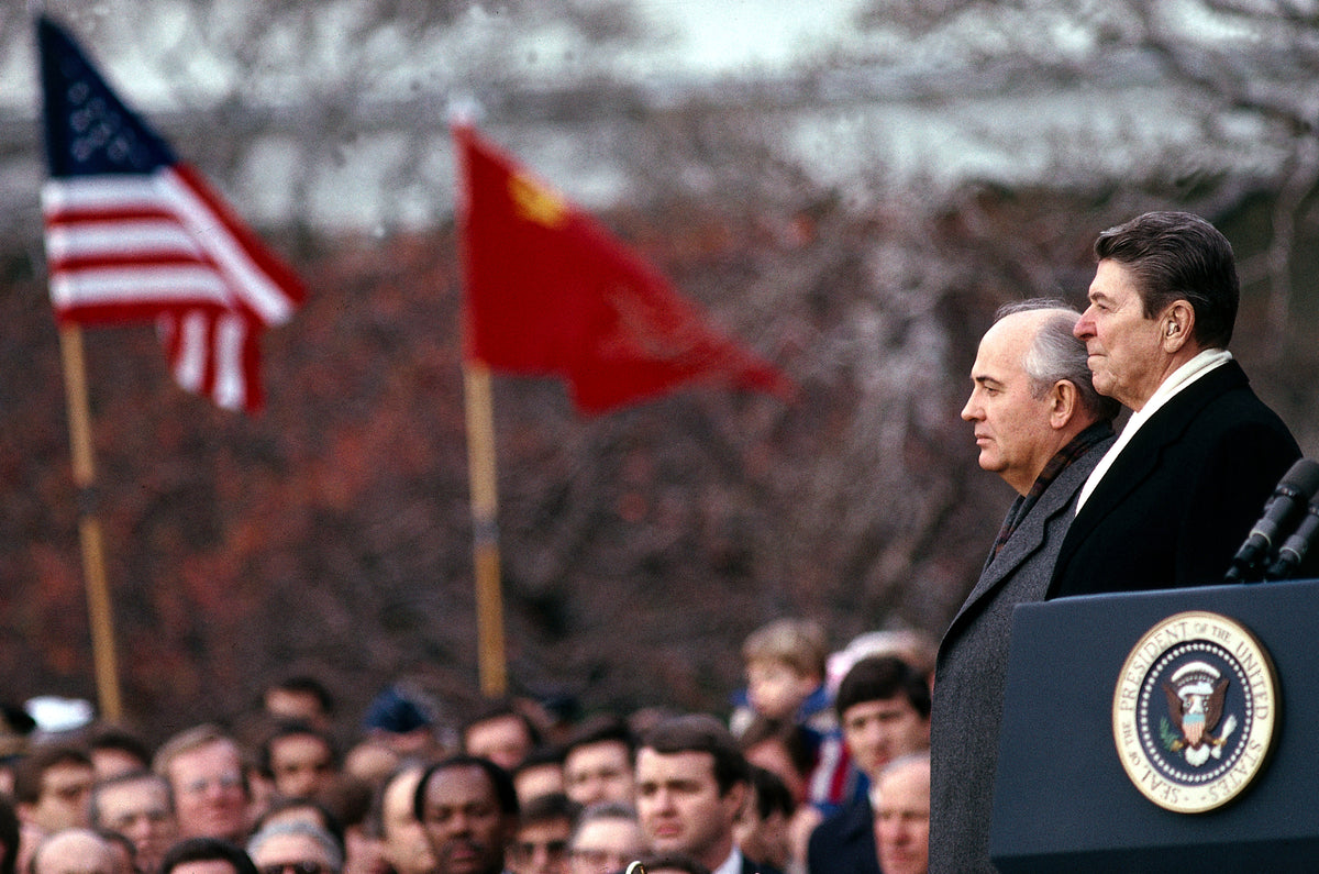 Ronald Reagan and Mikhail Gorbachev