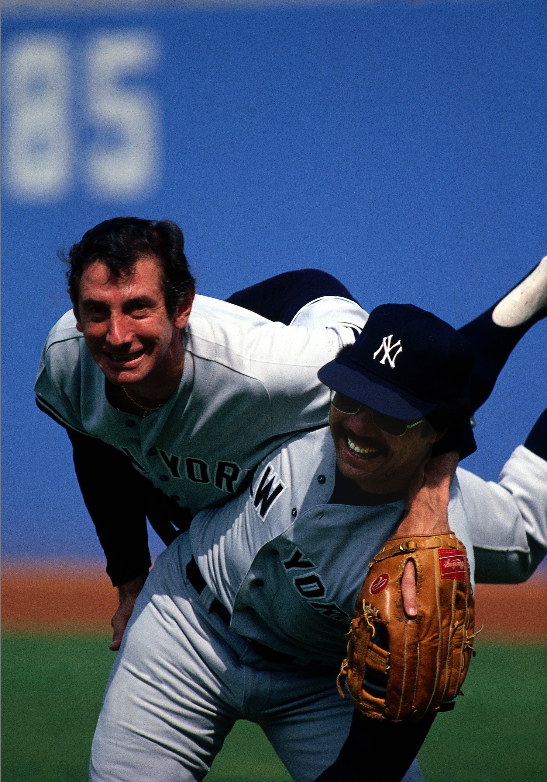 Reggie Jackson and Billy Martin at World Series