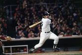 Thurman Munson in World Series (Swinging Bat)