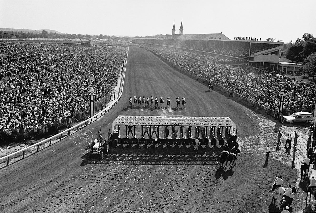 Overhead Shot of the 1965 Kentucky Derby