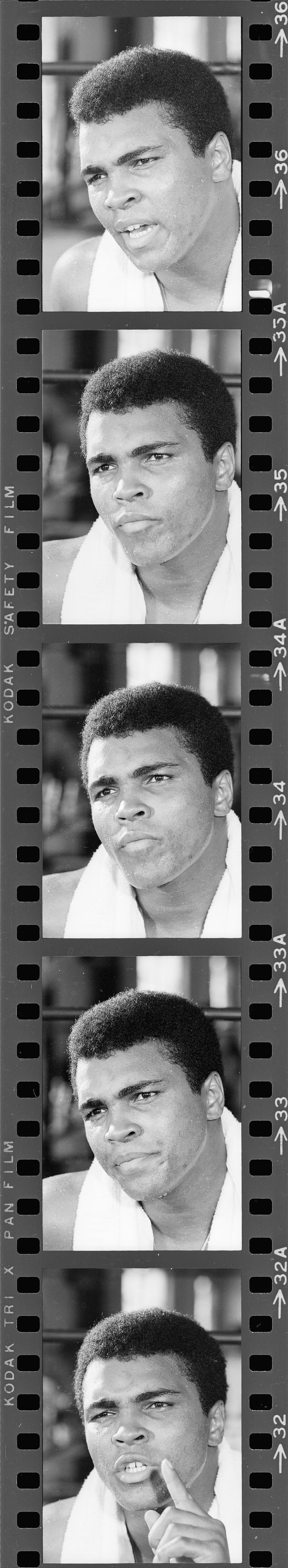 Muhammad Ali's Face with Towel (Strip)