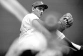Sandy Koufax Pitching (B/W)
