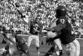 Eagles Quarterback Sonny Jurgenson Passing