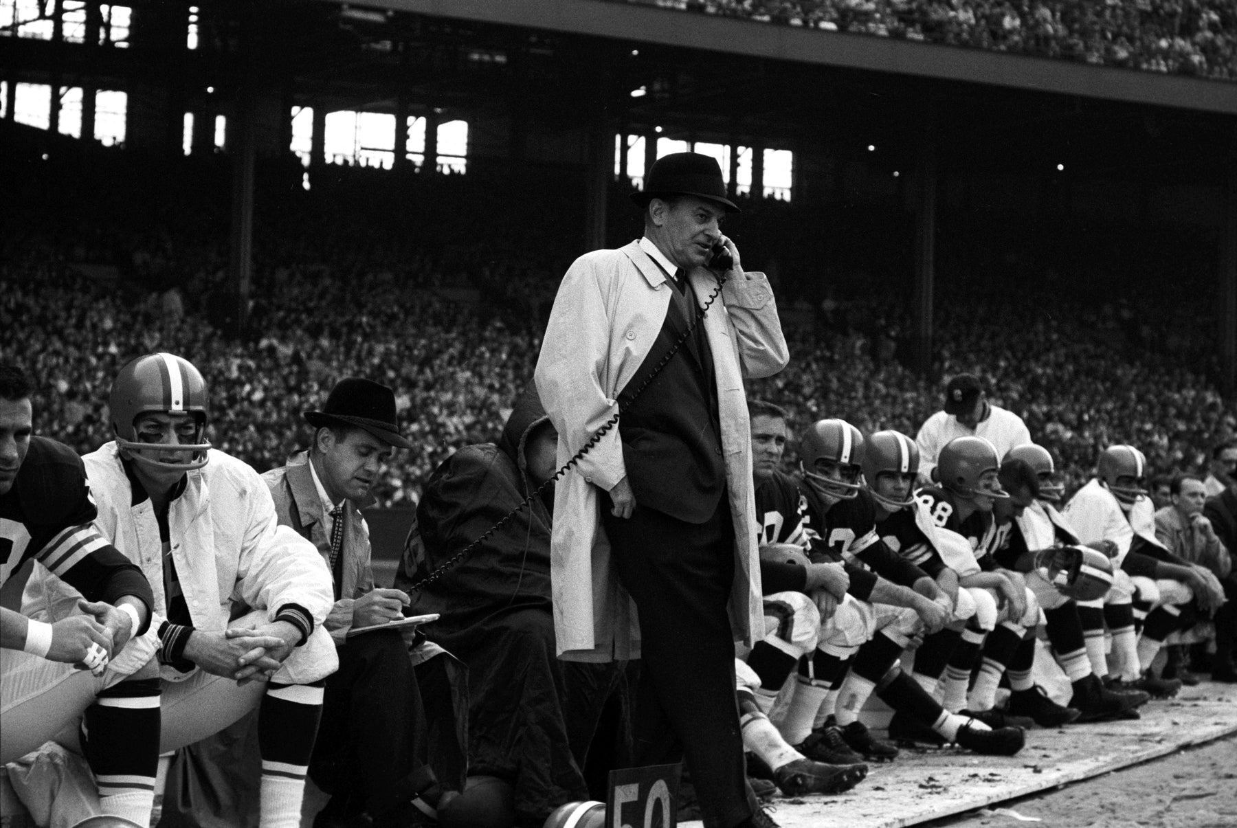 Paul Brown on Sideline