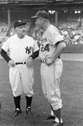 Casey Stengel and Walt Alston