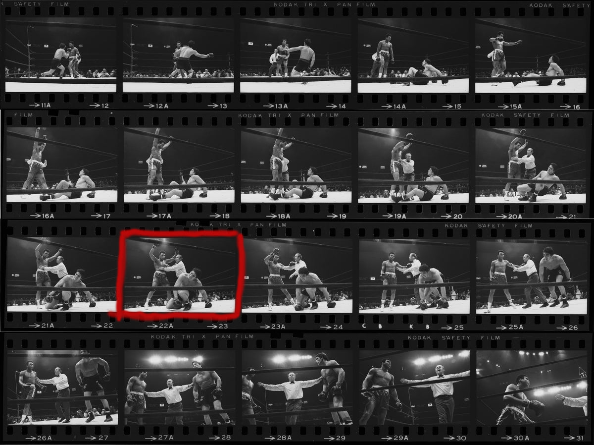Muhammad Ali vs Oscar Bonavena, Contact Sheet