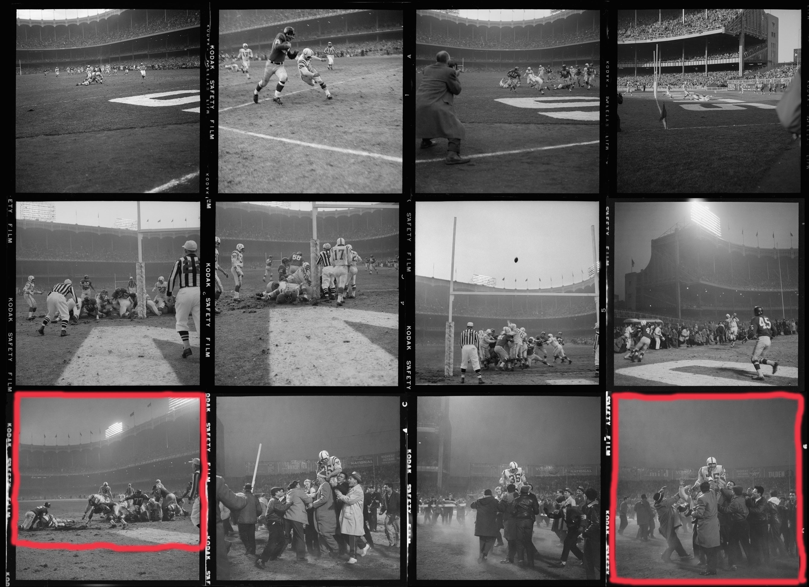 Alan Ameche scoring winning touchdown, Baltimore Colts vs New York Giants,  1958 NFL Championship - Holden Luntz Gallery