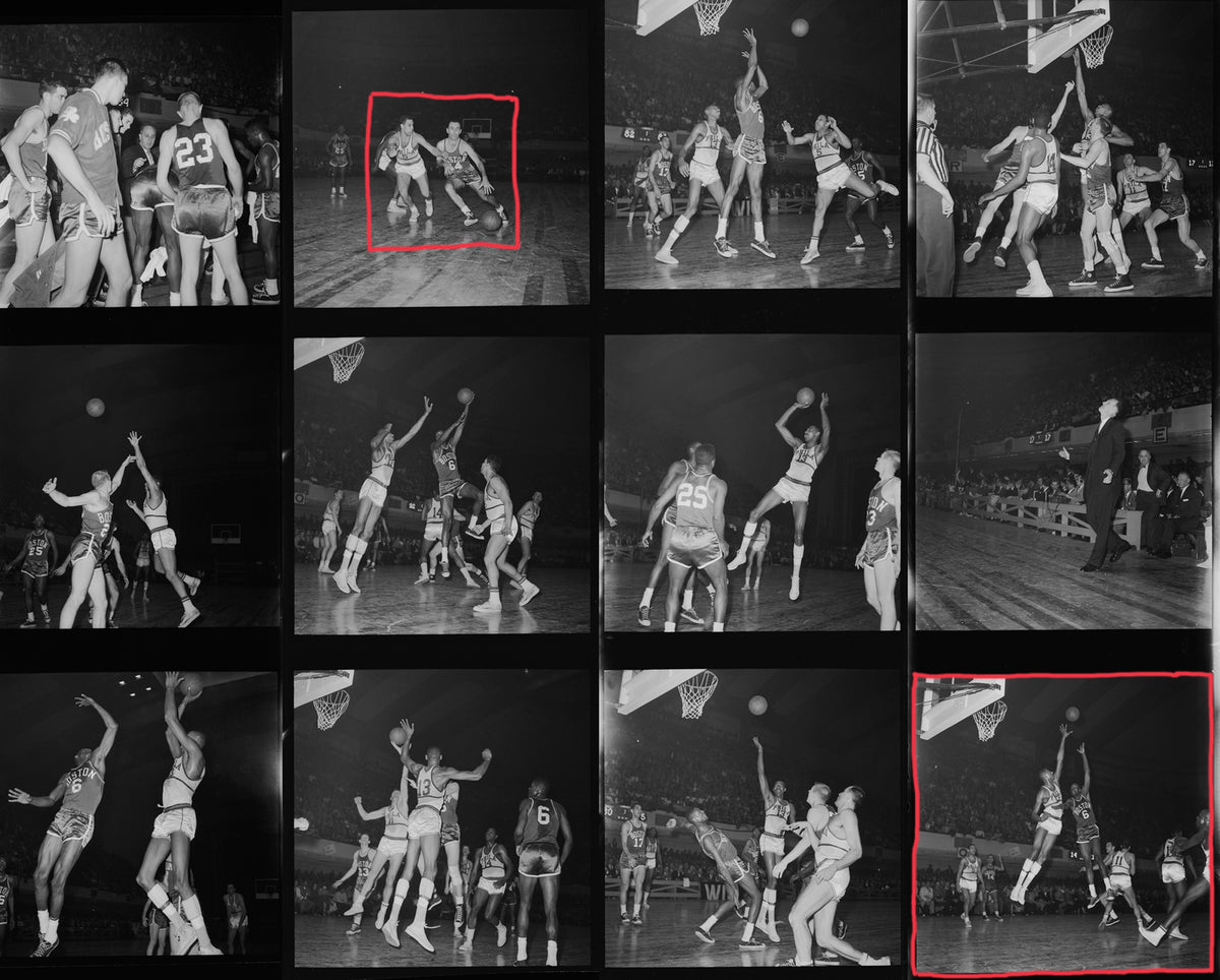 Bill Russell and Wilt Chamberlain, Contact Sheet