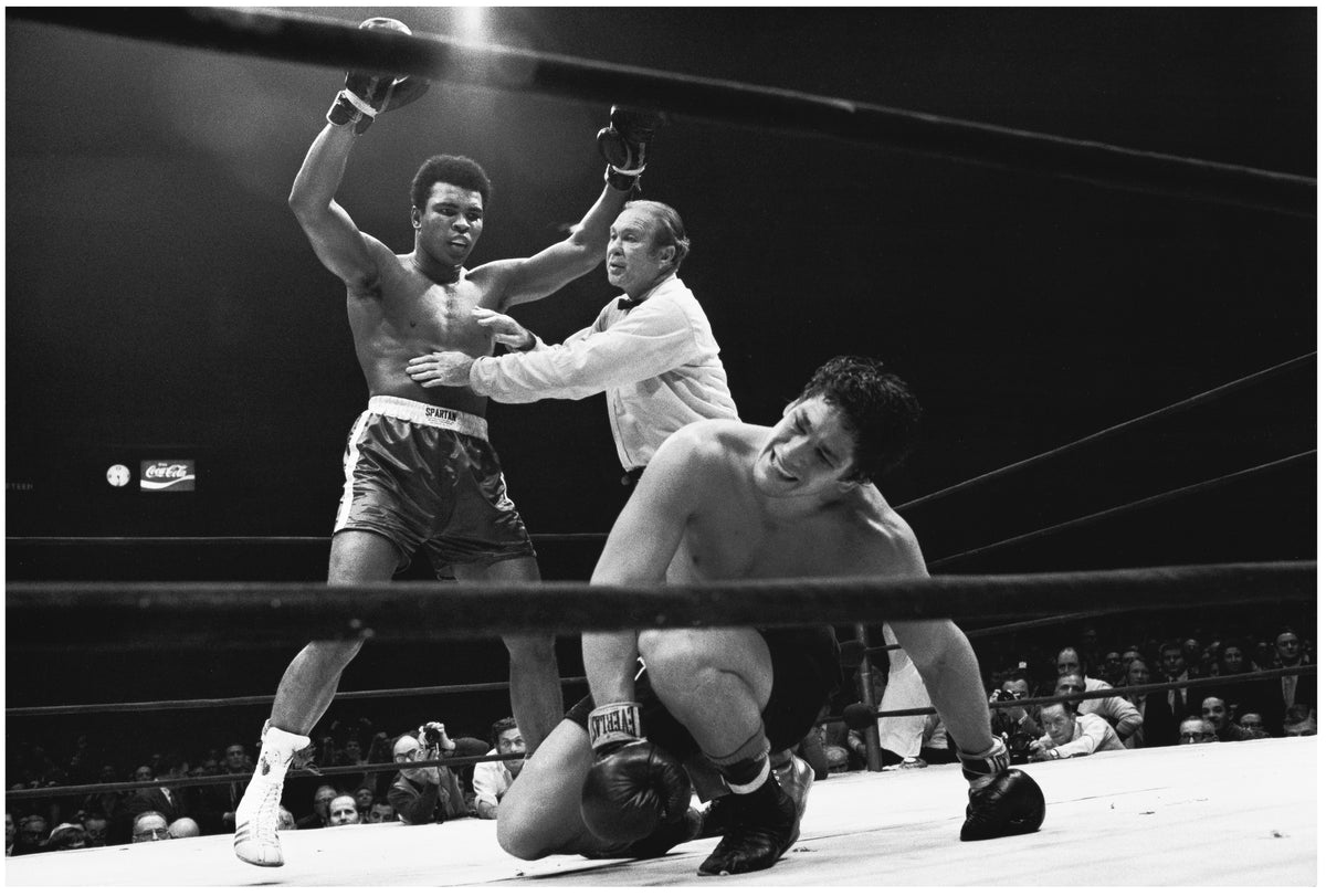 Muhammad Ali vs Oscar Bonavena: Ali Standing Over Bonavena