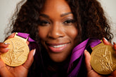 Serena Williams with Olympic Gold Medals, 2012 Summer Olympics