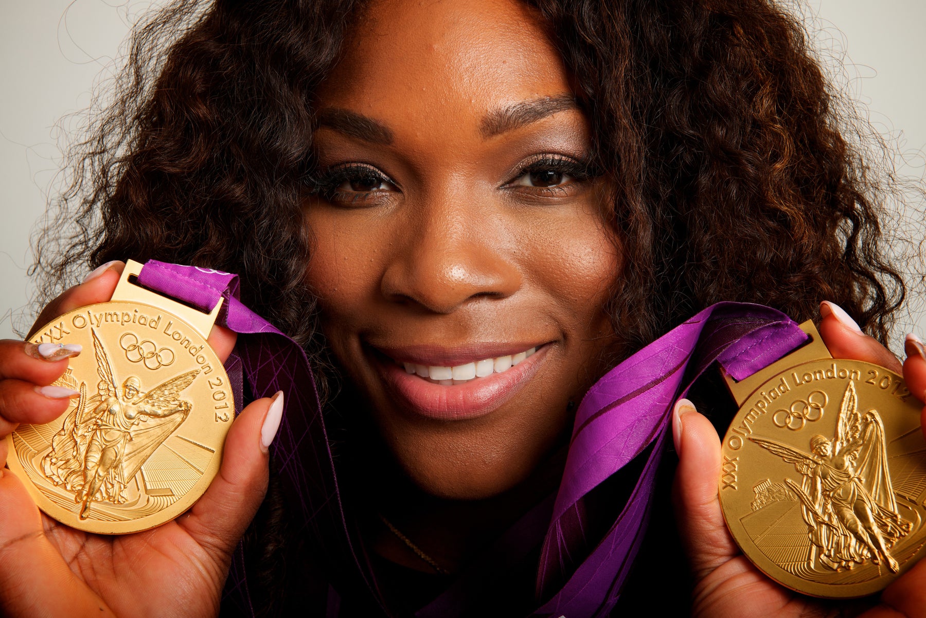 Serena Williams with Olympic Gold Medals, 2012 Summer Olympics