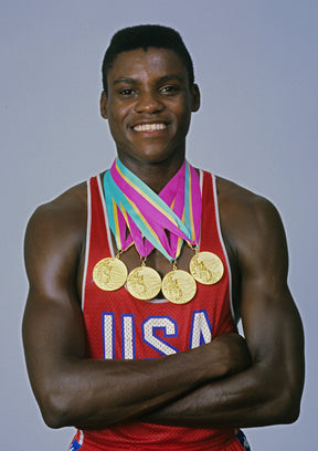 Carl Lewis with Medals