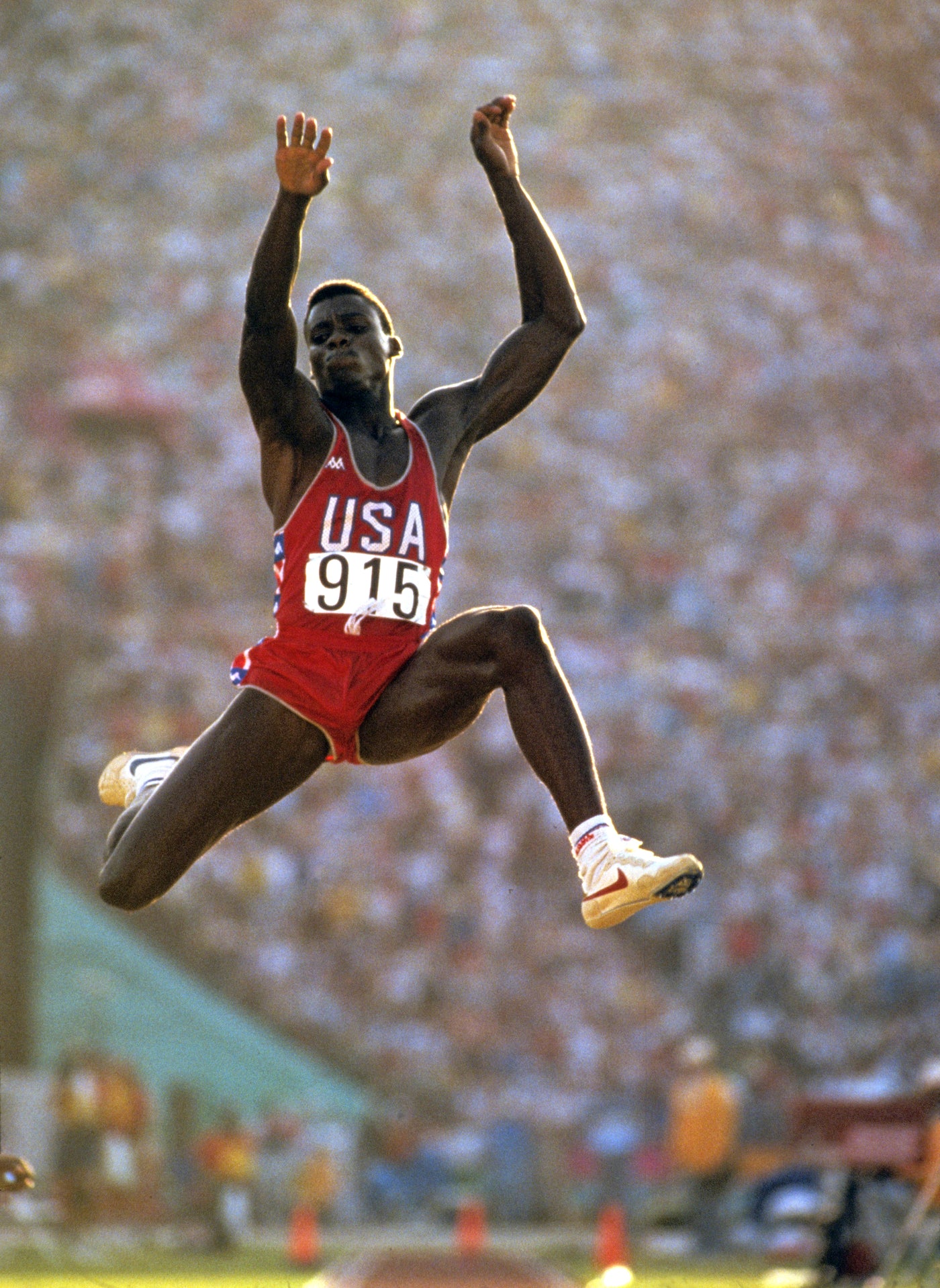 Carl Lewis, Long Jump Gold Medalist Neil Leifer Photography