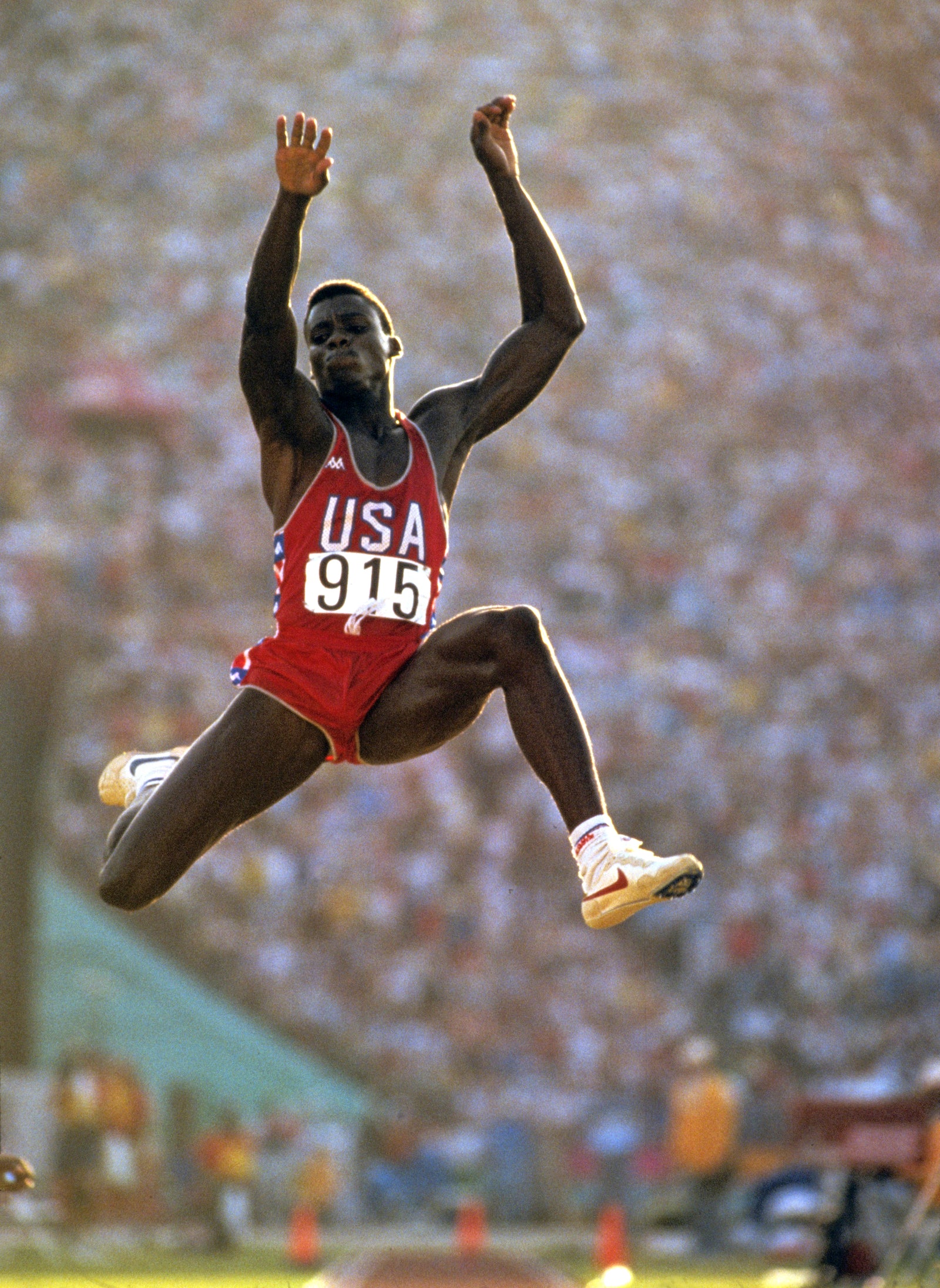 Carl Lewis, Long Jump Gold Medalist | Neil Leifer Photography
