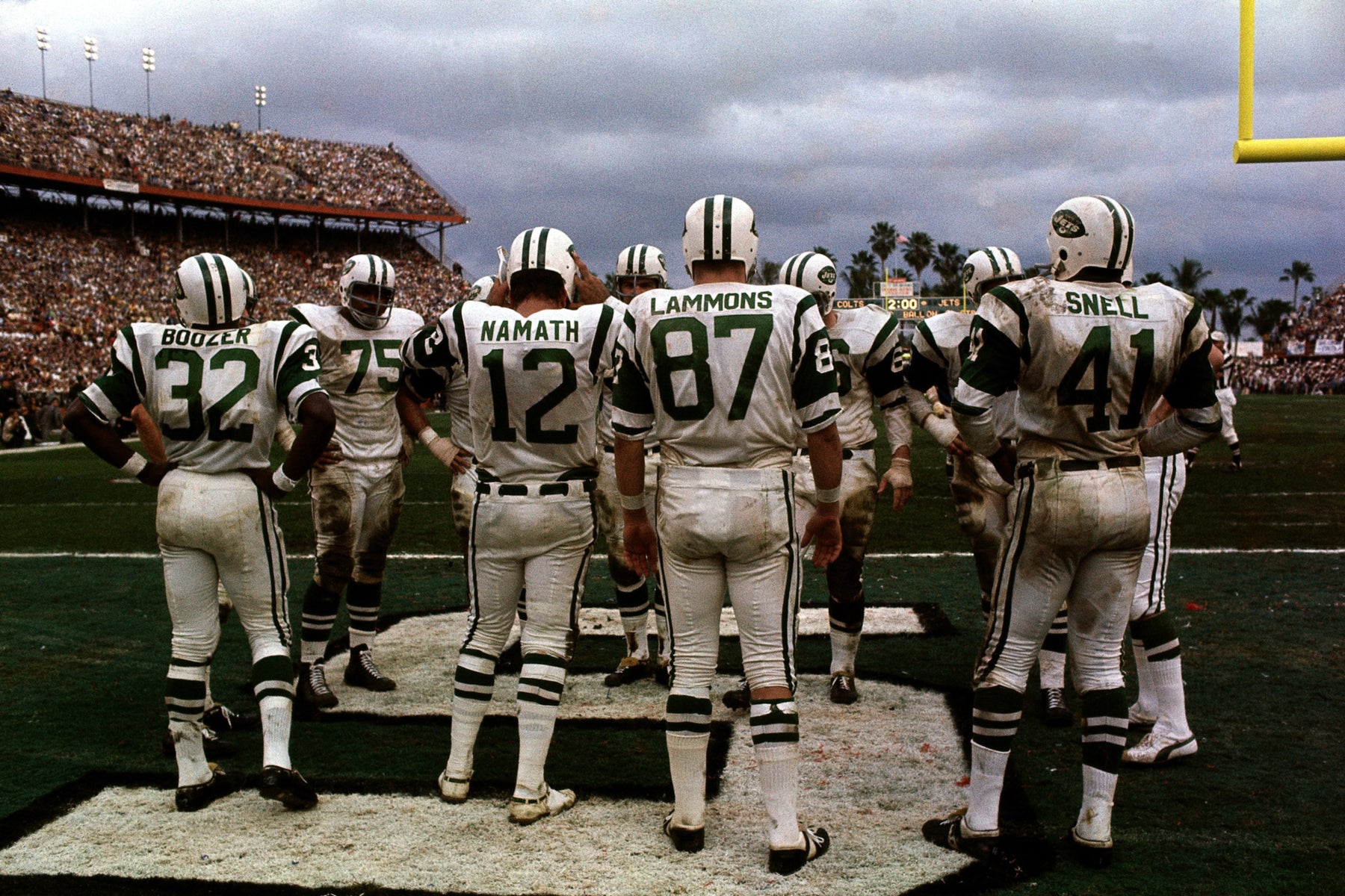 Jets Huddle in Endzone, Super Bowl III