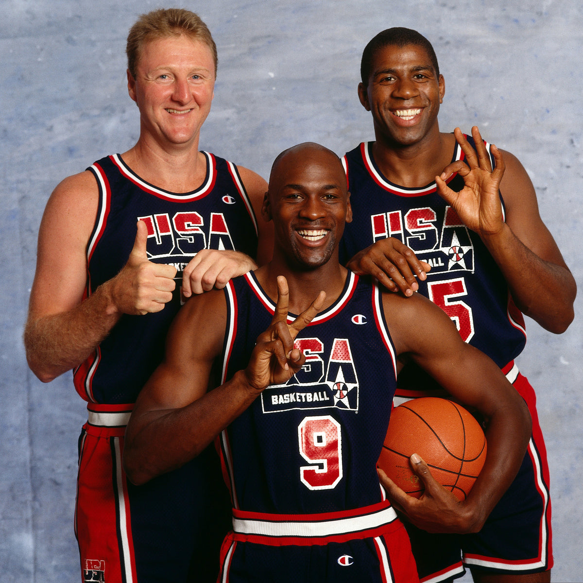 Dream Team: Michael Jordan, Larry Bird, and Magic Johnson