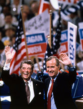 Ronald Reagan and George Bush
