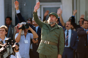 Fidel Castro at Jose Marti Int'l Airport, Havana, Cuba