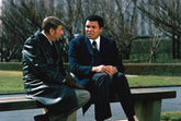 Muhammad Ali and Howard Cosell at UN