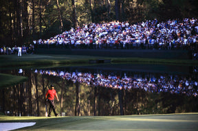 Tiger Woods on the 16th Green at The Masters in Augusta