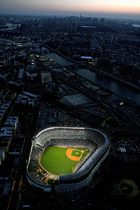 Yankee Stadium Aerial at Dusk (Vertical)