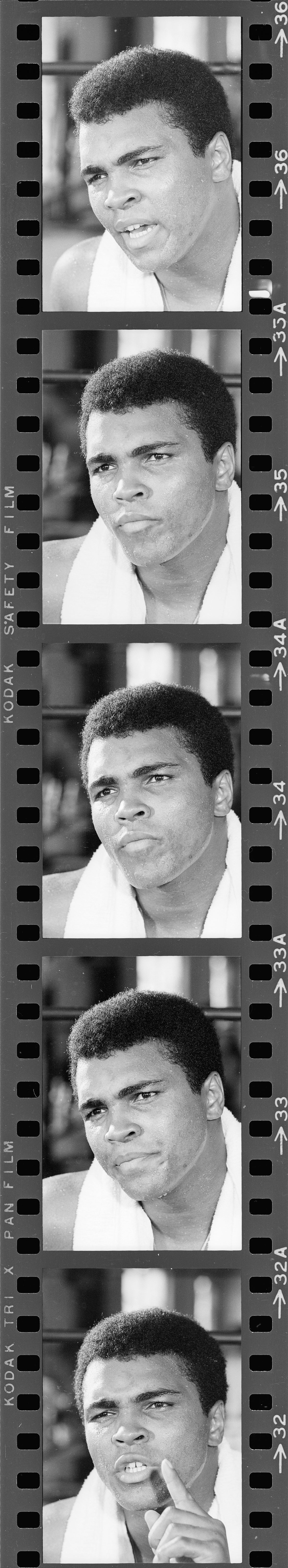 Muhammad Ali's Face with Towel (Strip)