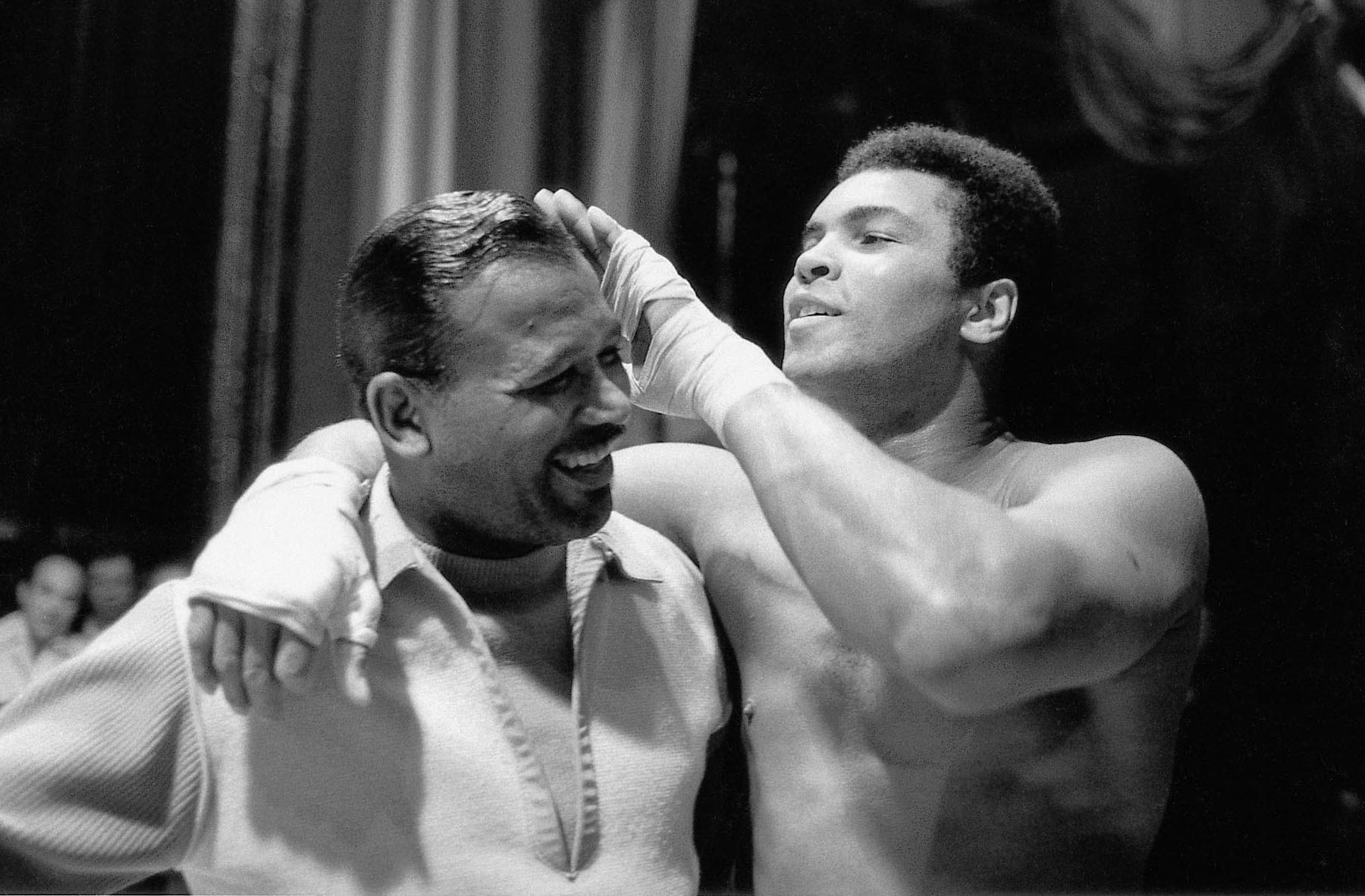 Muhammad Ali with Sugar Ray Robinson, Training for Joe Bugner Fight