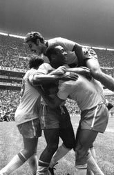 Pele Celebrating Goal, World Cup Final
