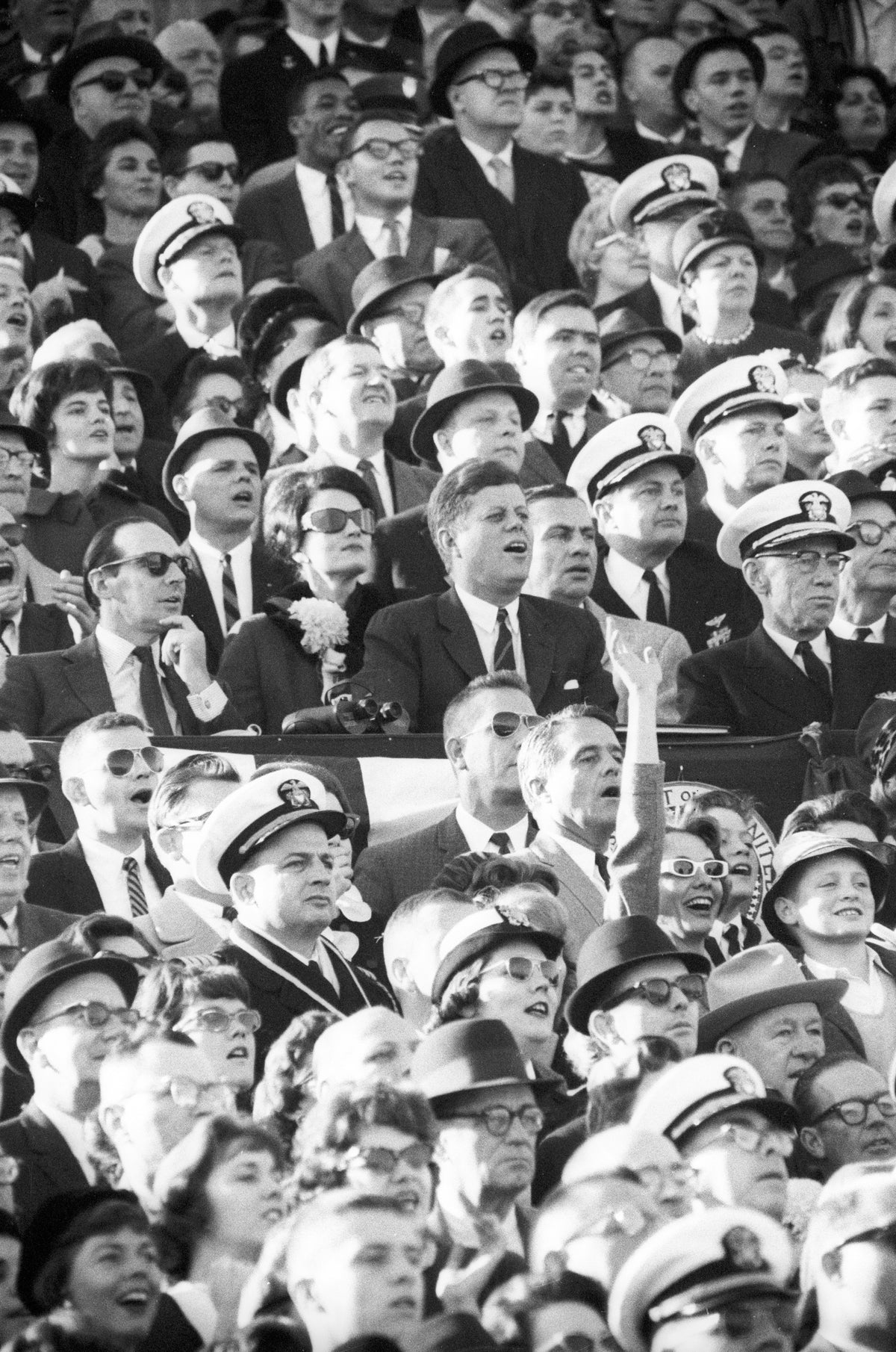 President John F. Kennedy at Army - Navy Game