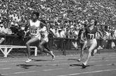 Wilma Rudolph at Finish Line