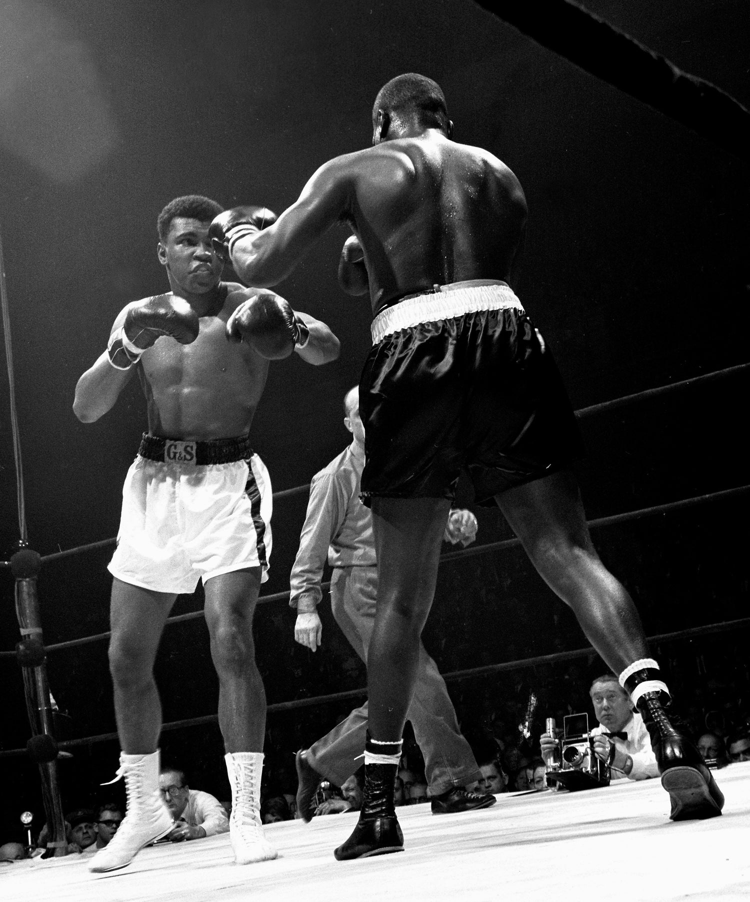 Clay vs Jones, Jones' Hand Near Ali's Head | Neil Leifer Photography