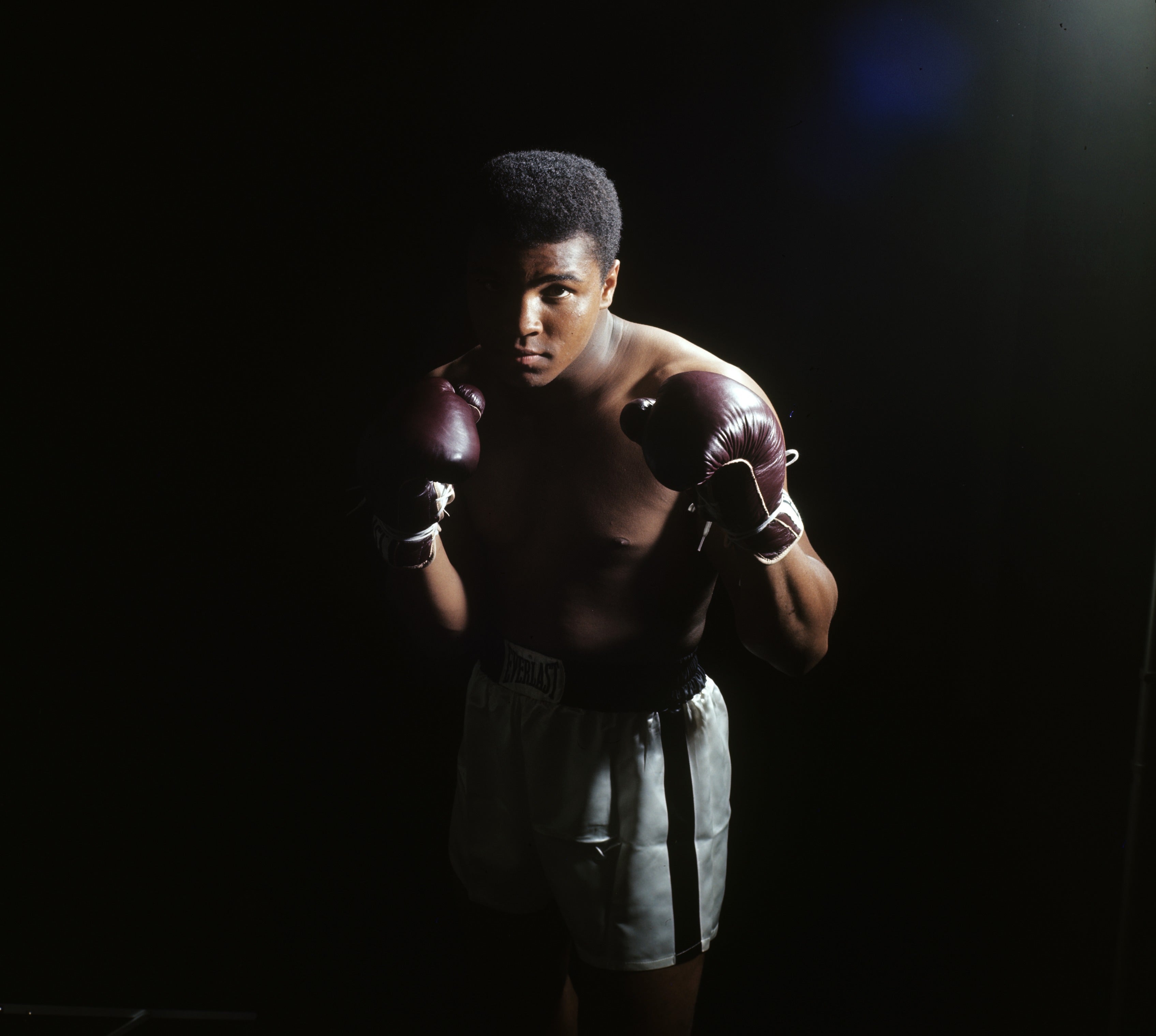 Ali Person Muhammad Ali, 1965 (Black Background)