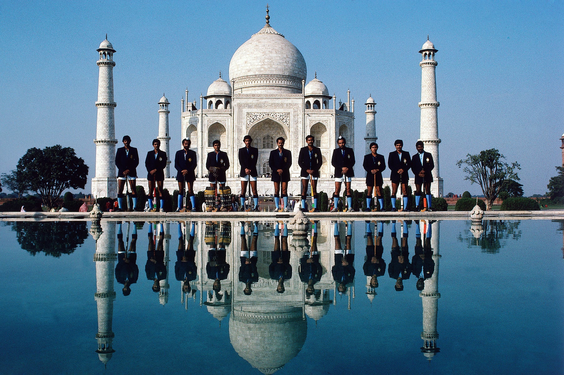Indian Field Hockey Team at the Taj Mahal